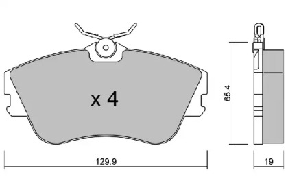 Комплект тормозных колодок AISIN BPVW-1034